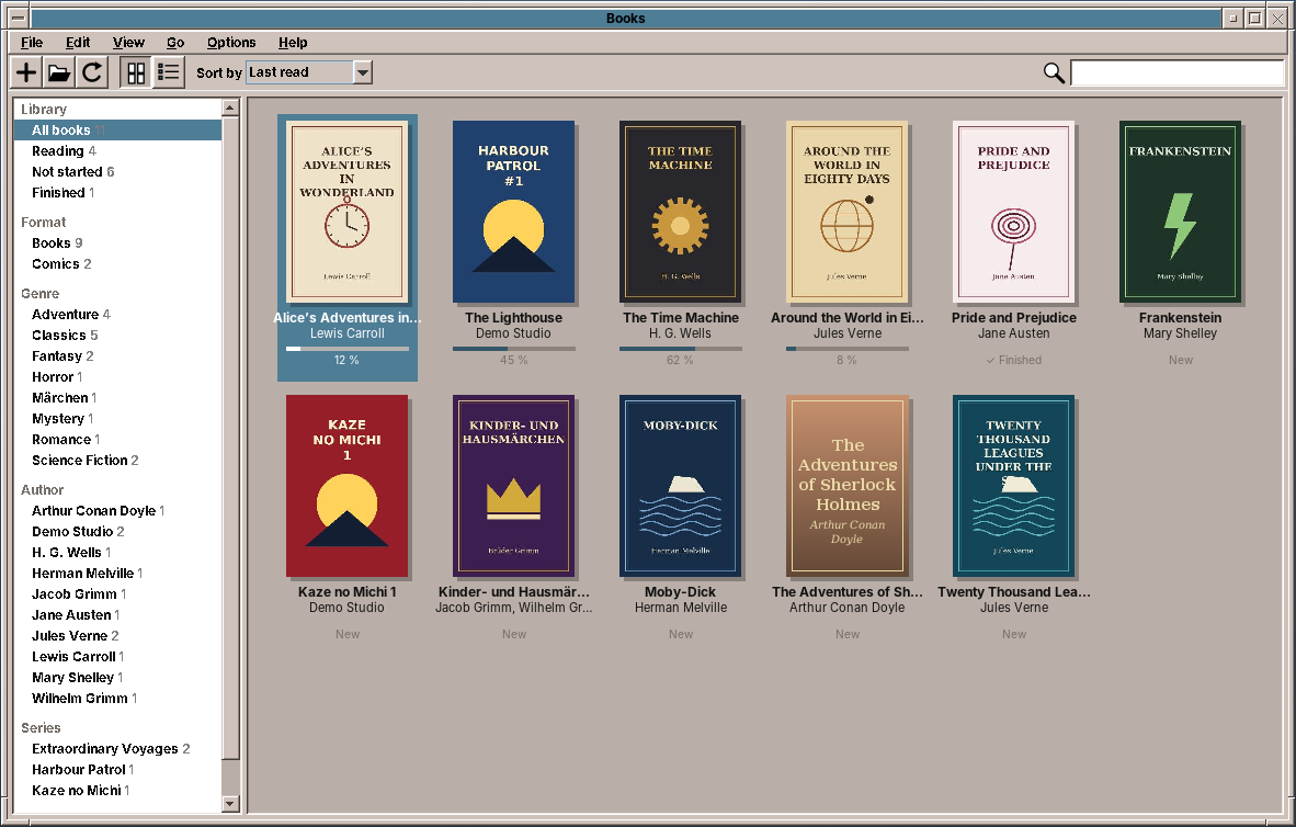 amade-books with the bookshelf