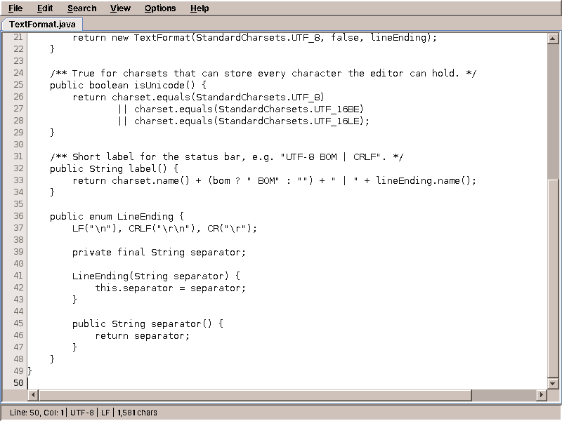 amade-pad with a Java file