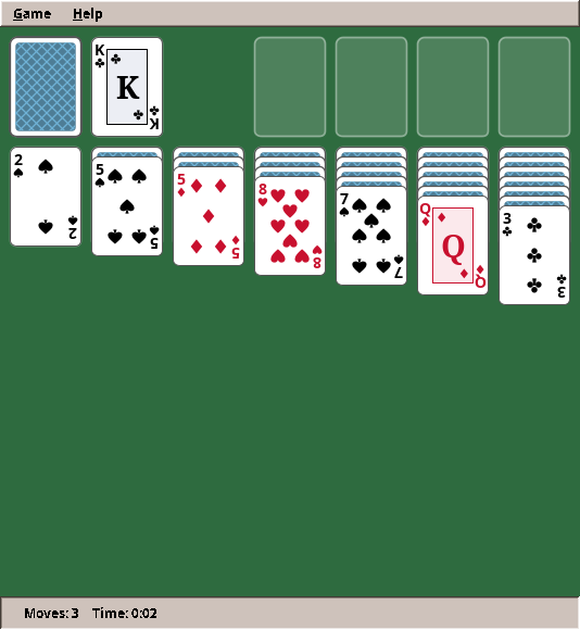 Solitaire while playing