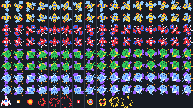 The sprite sheet