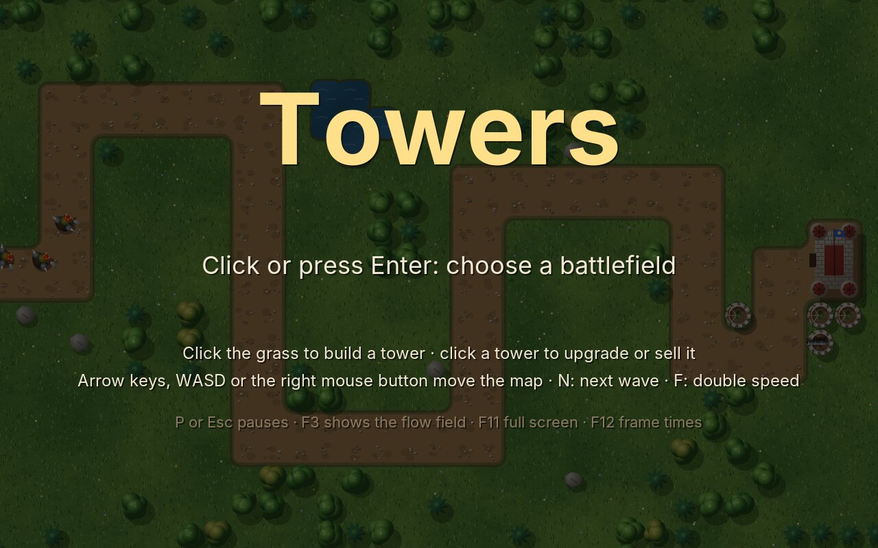 The title, with a battle playing behind it