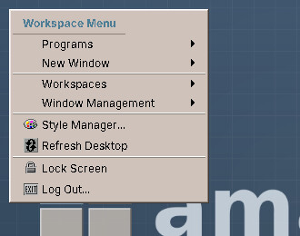The Workspace Menu
