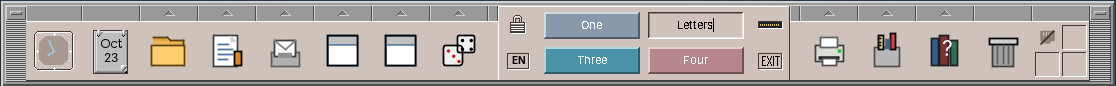 Renaming workspace Two: the button has become a text field
