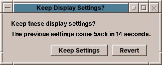 Keep the new settings?