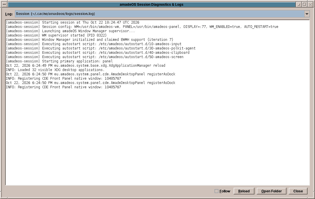 Session Diagnostics & Logs
